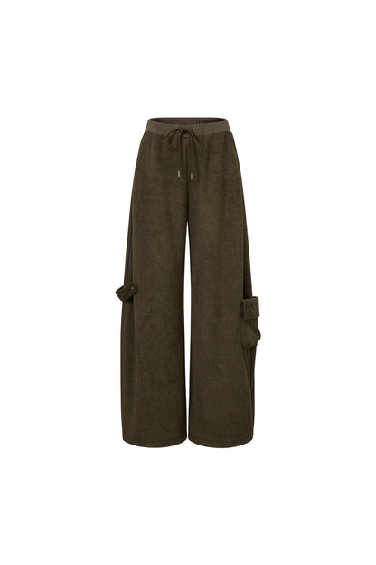 Detachable Fur Hood Jacket and Pants Set-Up