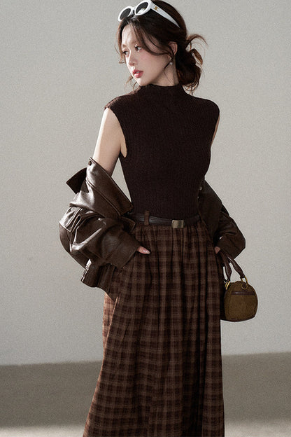 Giacca corta in pelle PU con revers