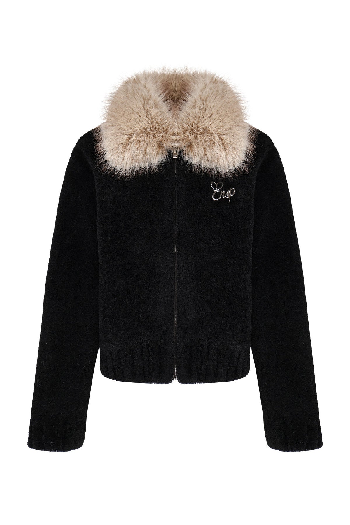 Black Faux Fur Coat