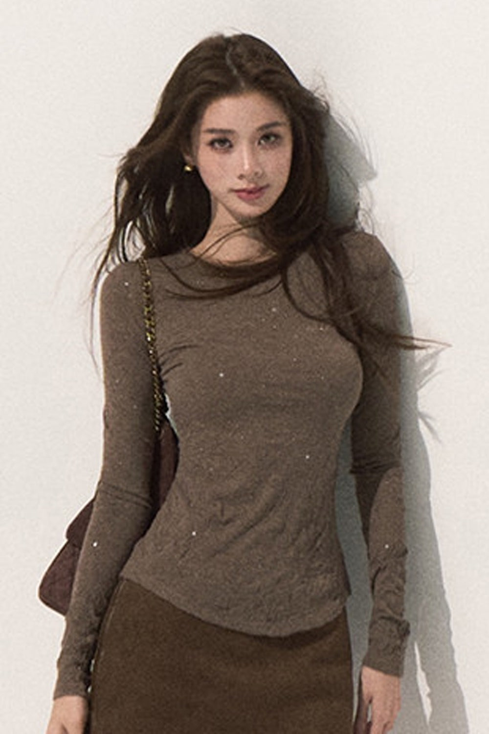 Silver Sprinkle Textured Knit Top