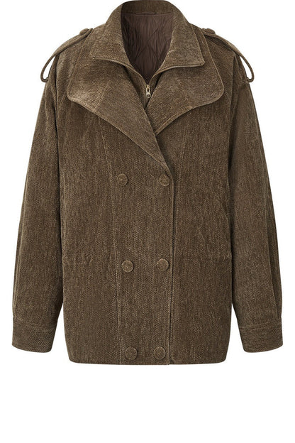 Detachable Chenille Down Jacket