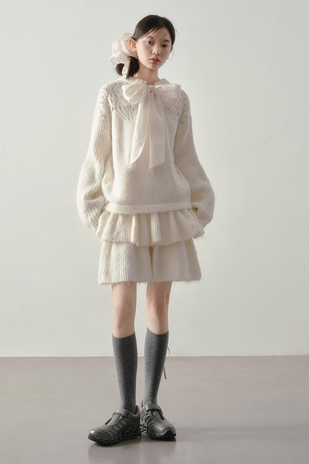 Reversible Knit Sweater and Skirt Set