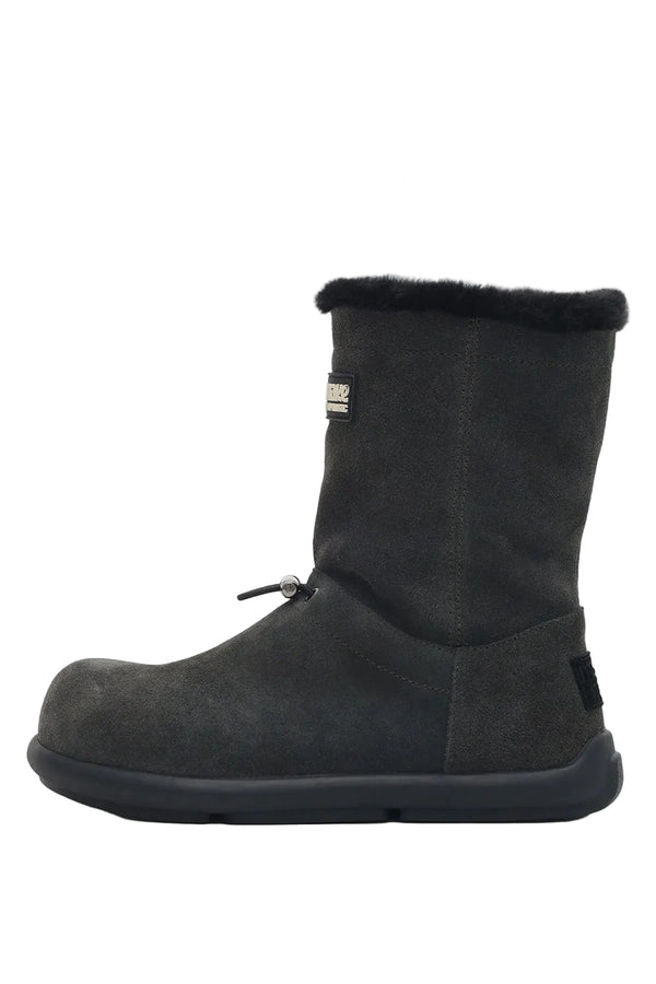 Fleece-Lined Flat Snow Boots