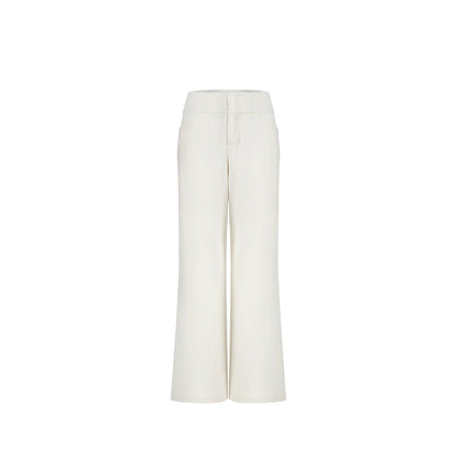 Gentle Wind Imitation Denim Straight Pants