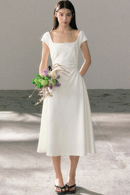 Summer Elegant Slim-Fit Versatile A-Line Dress