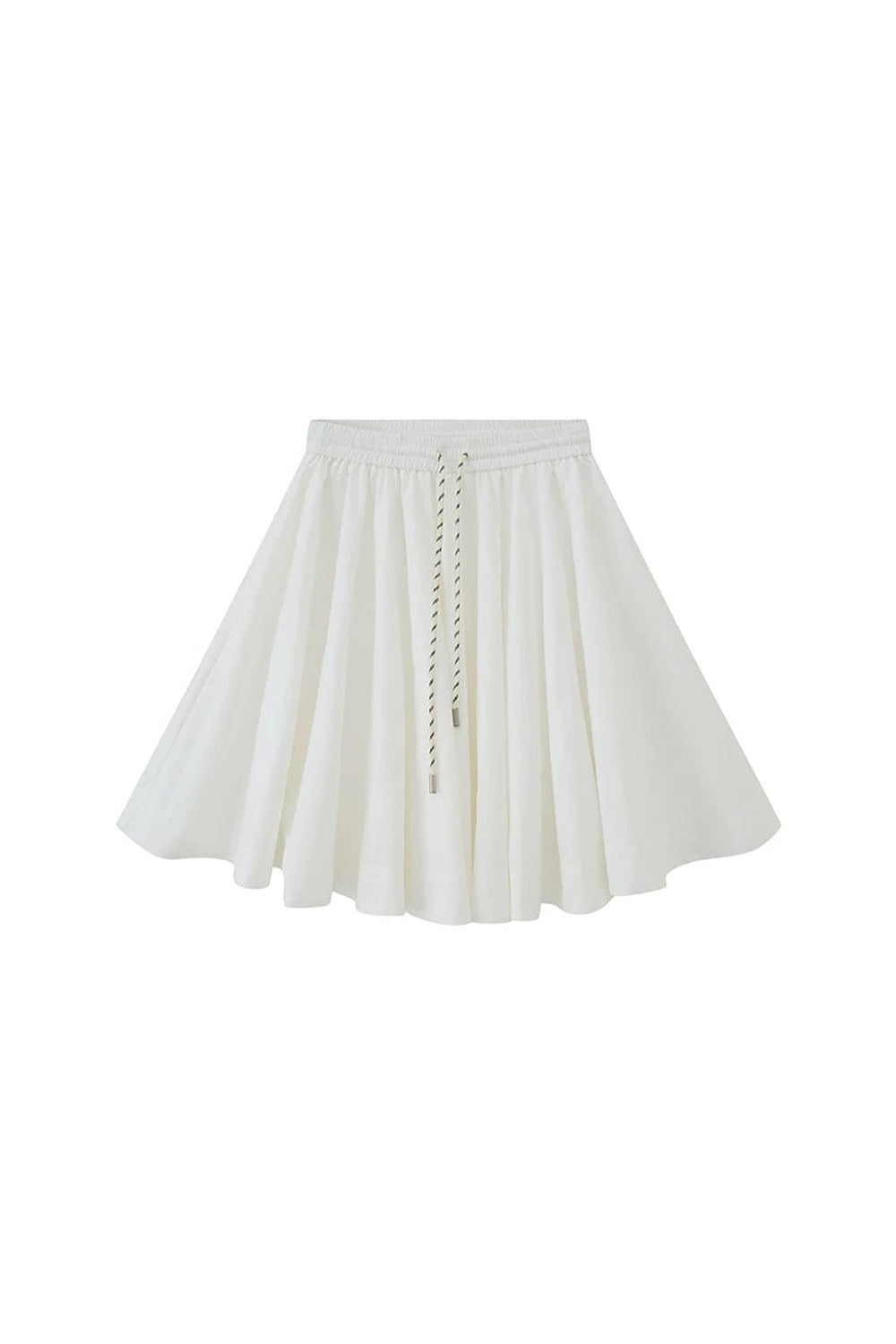 Low Waist Solid A-Line Skirt