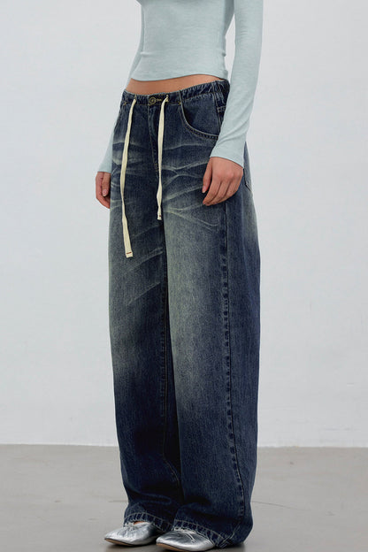 Pantaloni in denim sfumato retrò