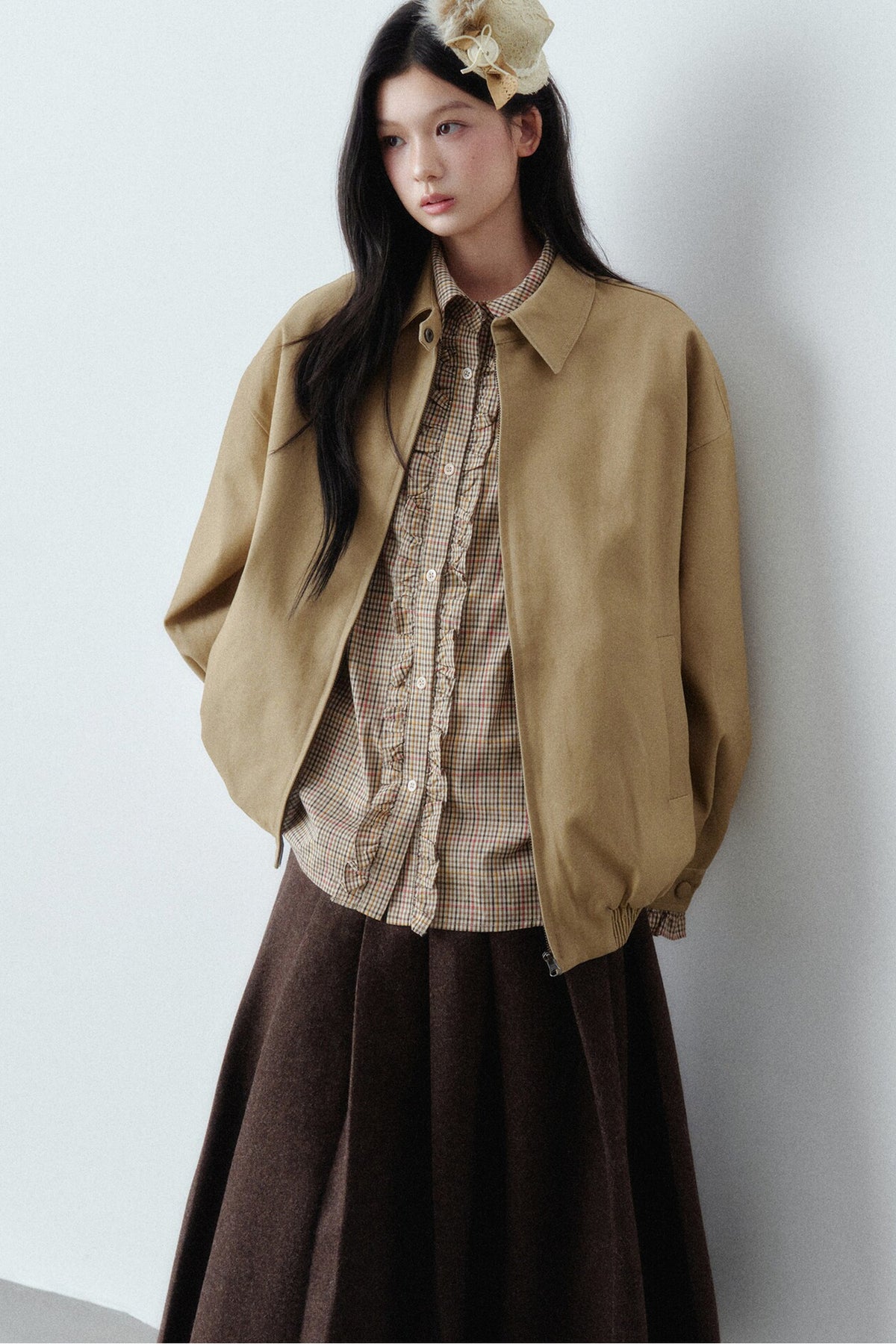 Retro Layered-Look Jacket