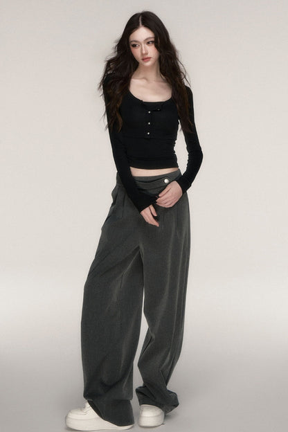 Napoleon Style Straight Leg Trousers