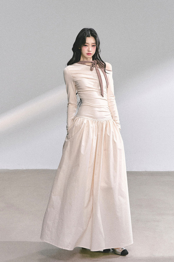 Retro Off-Shoulder Autumn Dress