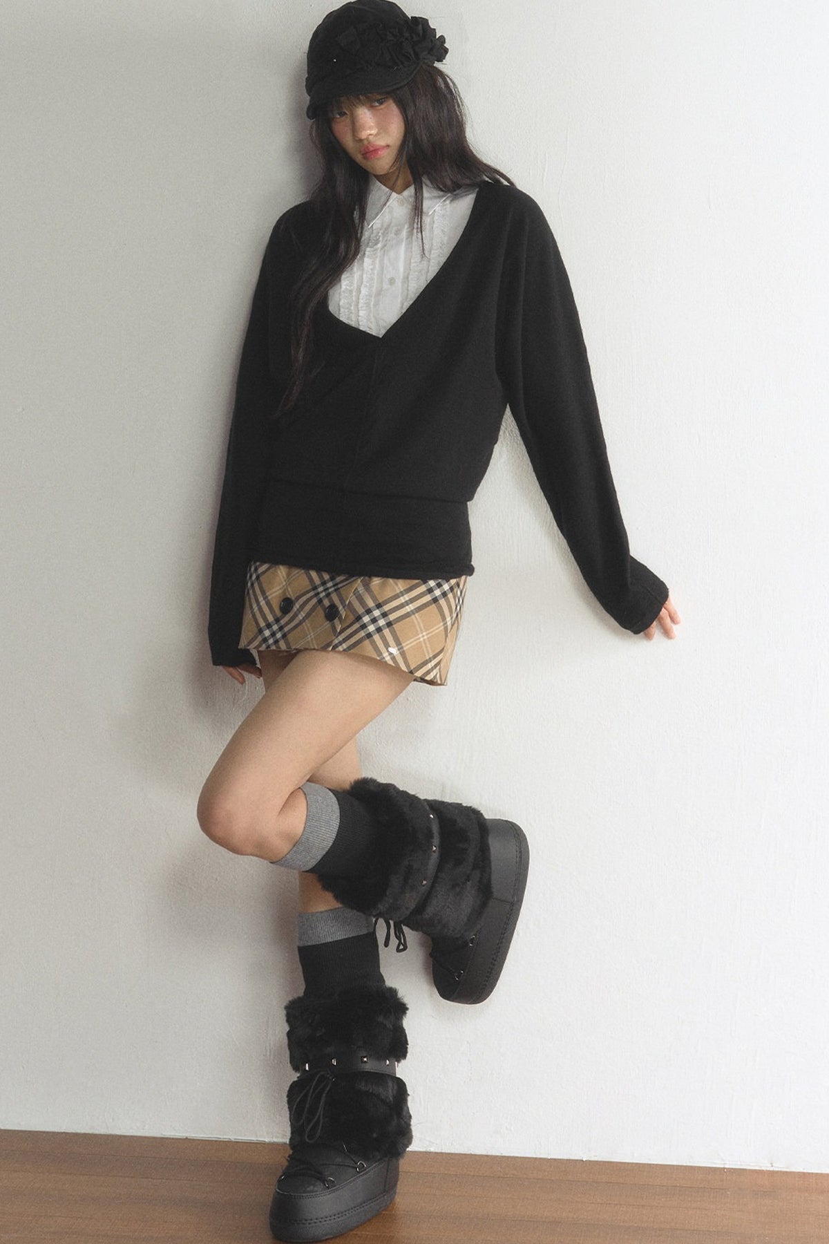 V-Neck Pullover Cardigan