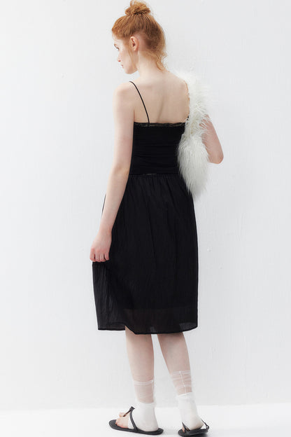 Black Tencel Lace Camisole
