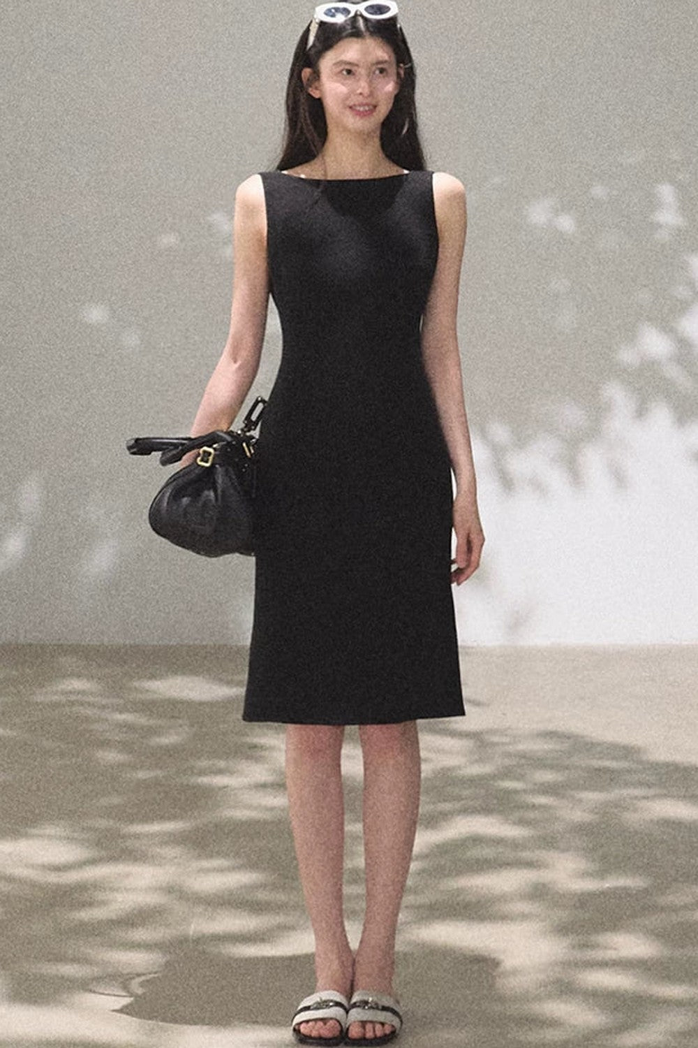 Acetate Black Tank Dress