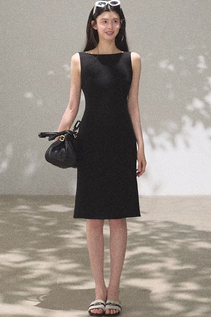 Acetate Black Tank Dress