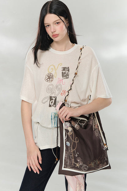 Original Print Oversized Top