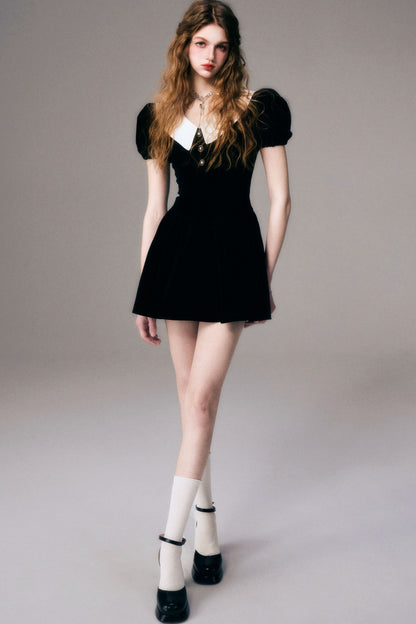 Black Velvet Ballet Dress