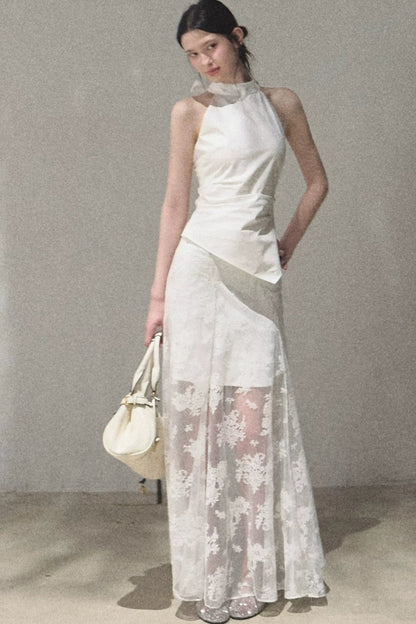 Hazy Moonlight Lace Skirt