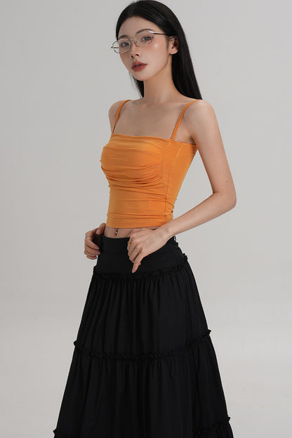 Elegant Pleated Camisole Top