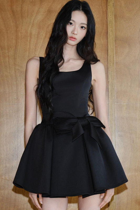 Elegant Bow A-Line Dress