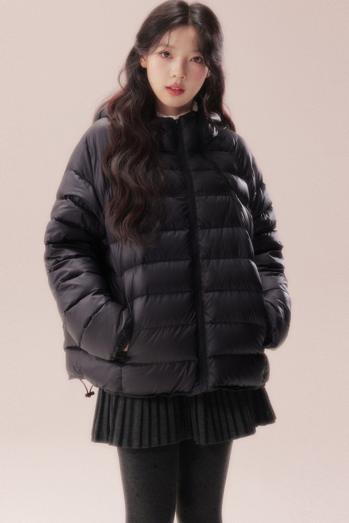 Silhouette Zipper Down Jacket