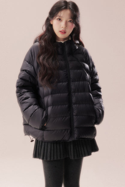 Silhouette Zipper Down Jacket