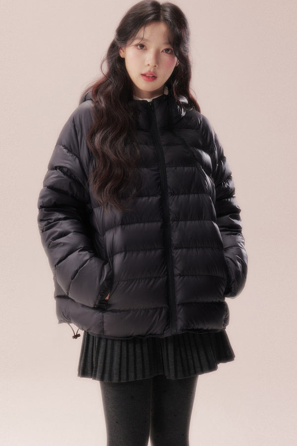 Silhouette Zipper Down Jacket