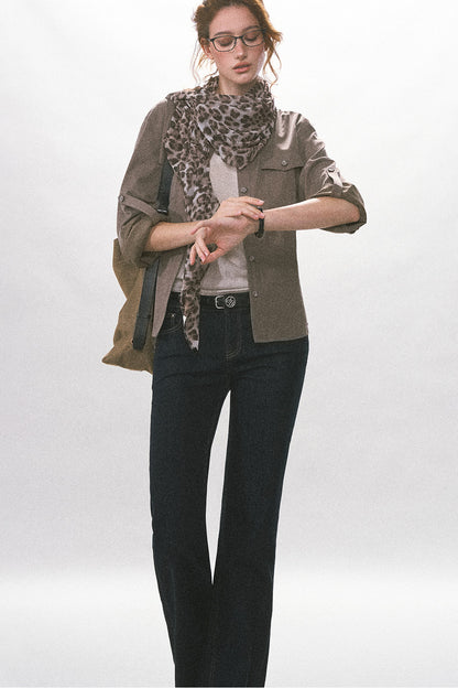 Adjustable Waist Vintage Work Shirt