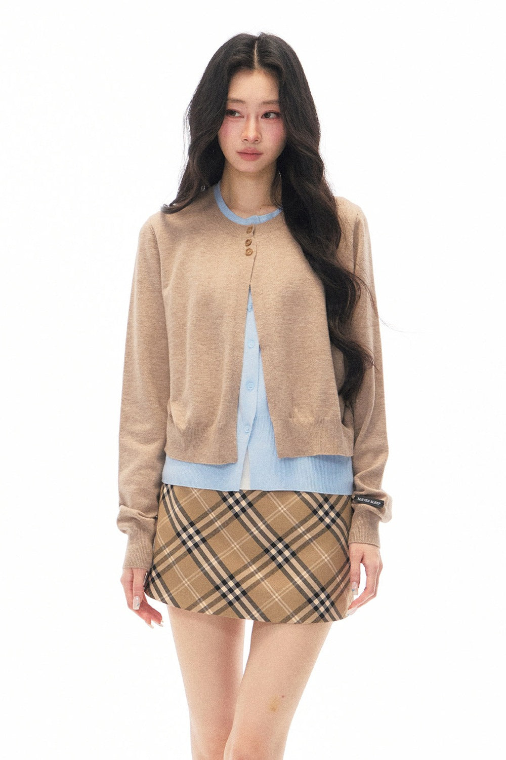Knit Two-Piece Cardigan Jacket Set-Up