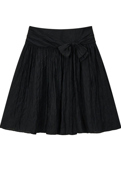 Asymmetrical Bowknot A-Line Skirt