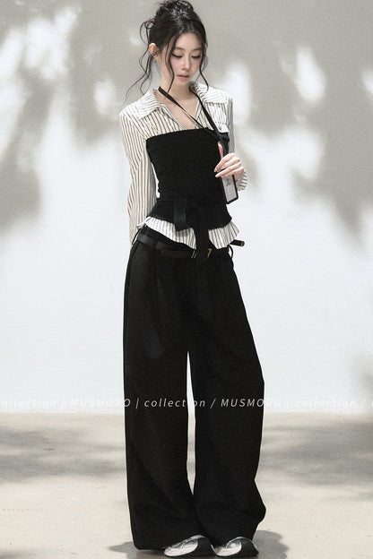 Loose Wide-Leg Trousers