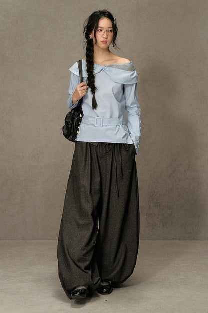 Vintage Lantern Loose Pants