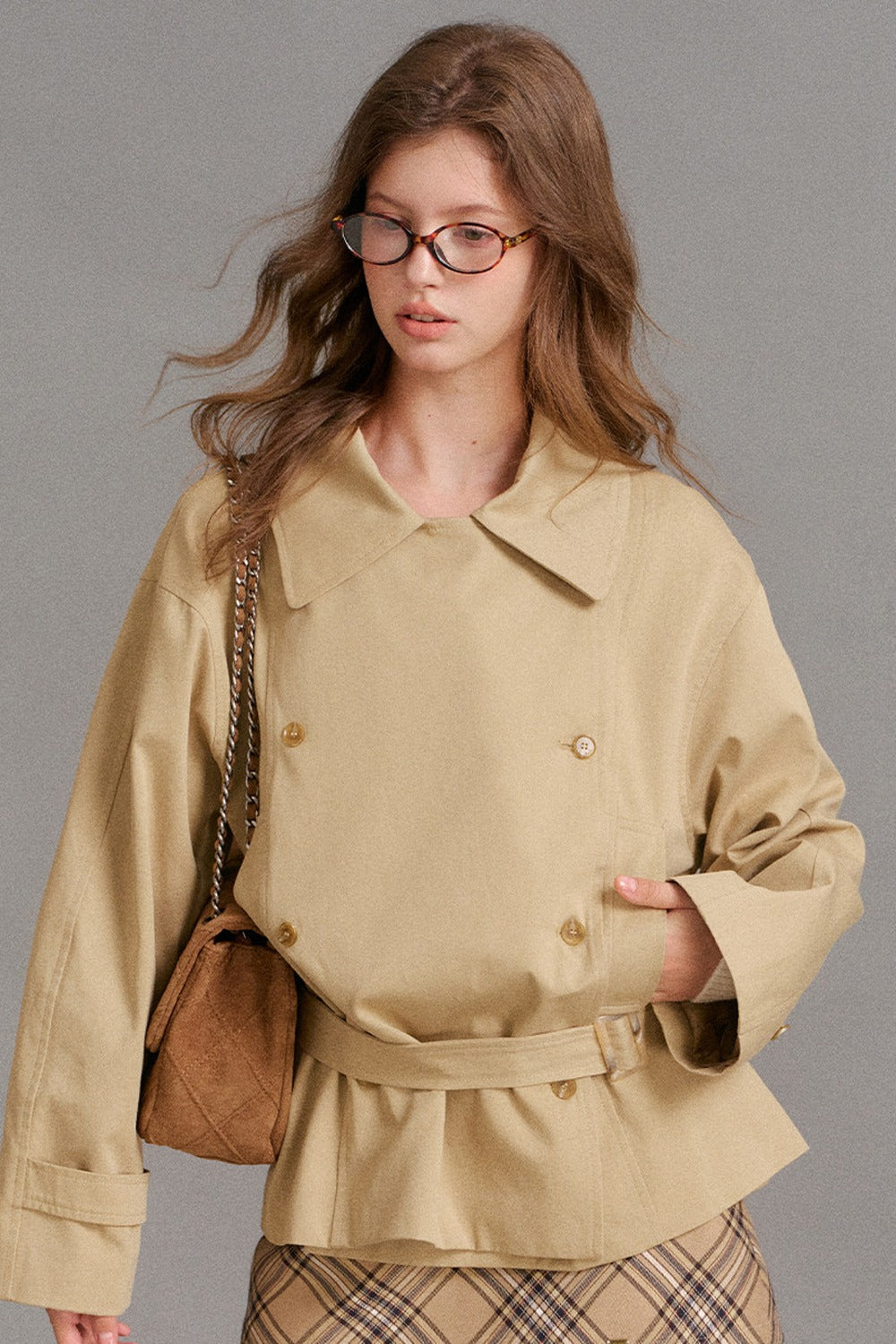 Structured Short Trench Coat