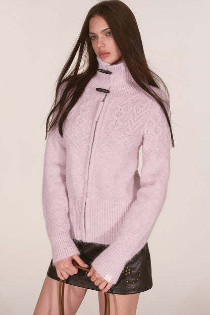 Wool Blend Toggle Cardigan