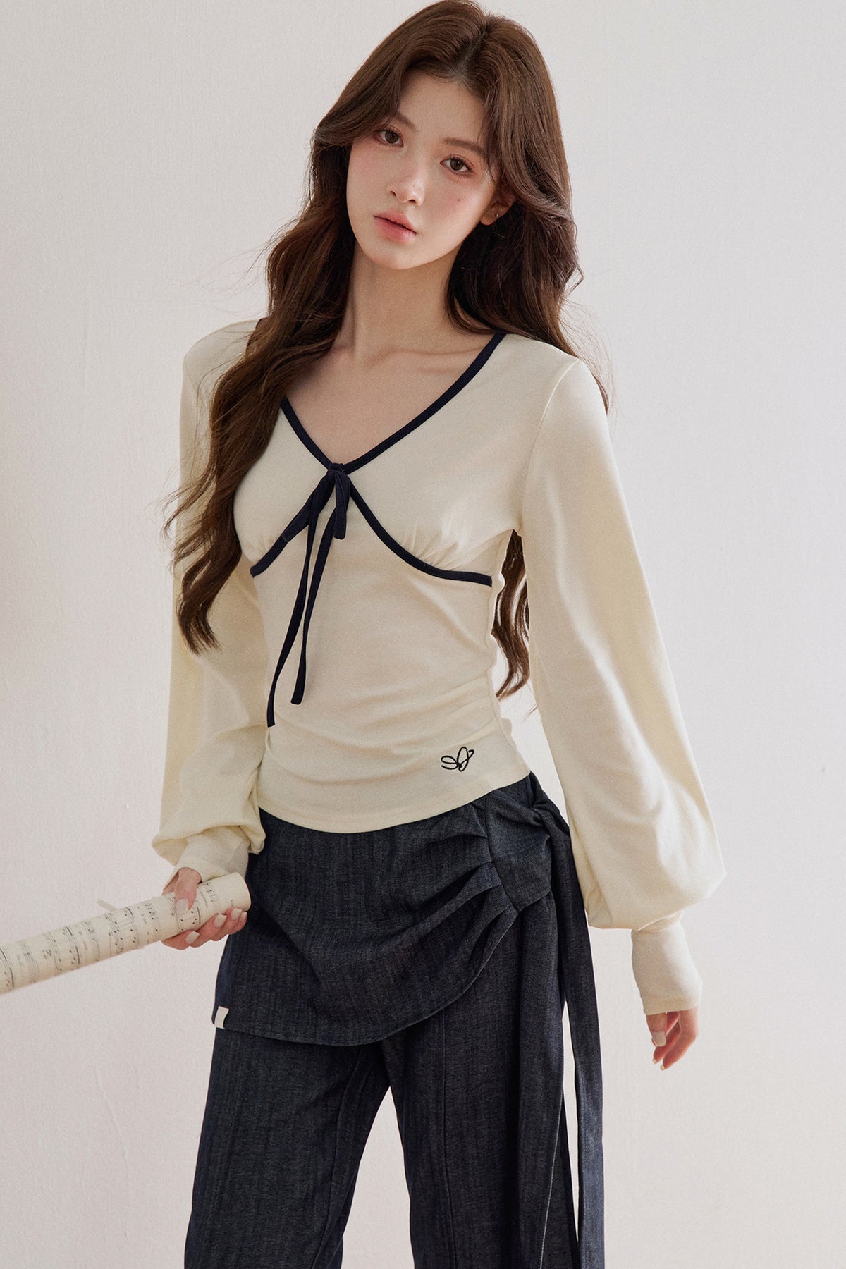 Tied Waist Wide-Leg Flared Pants