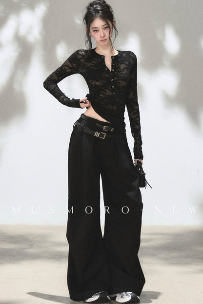 Loose Wide-Leg Trousers
