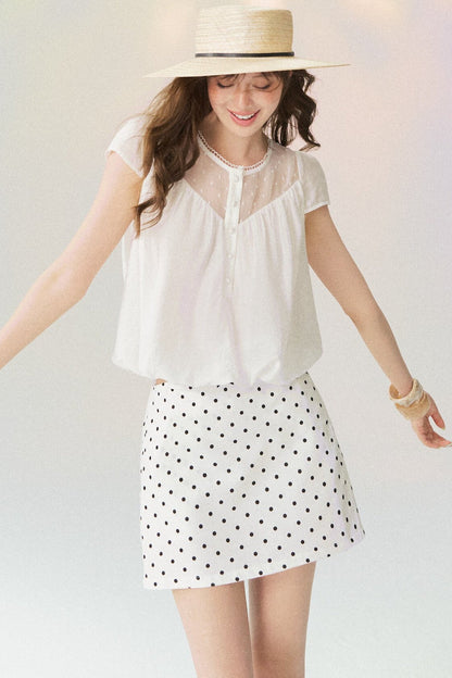 Round Neck Puffy Top