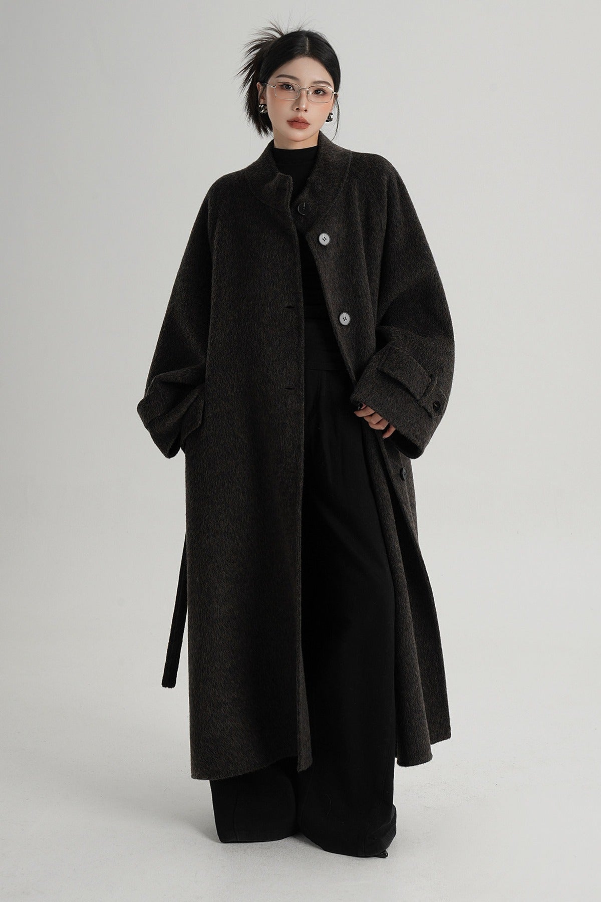 Mid-Length Double-Sided Wool Coat