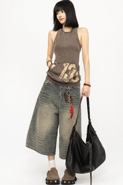 Retro Digital Print Vest