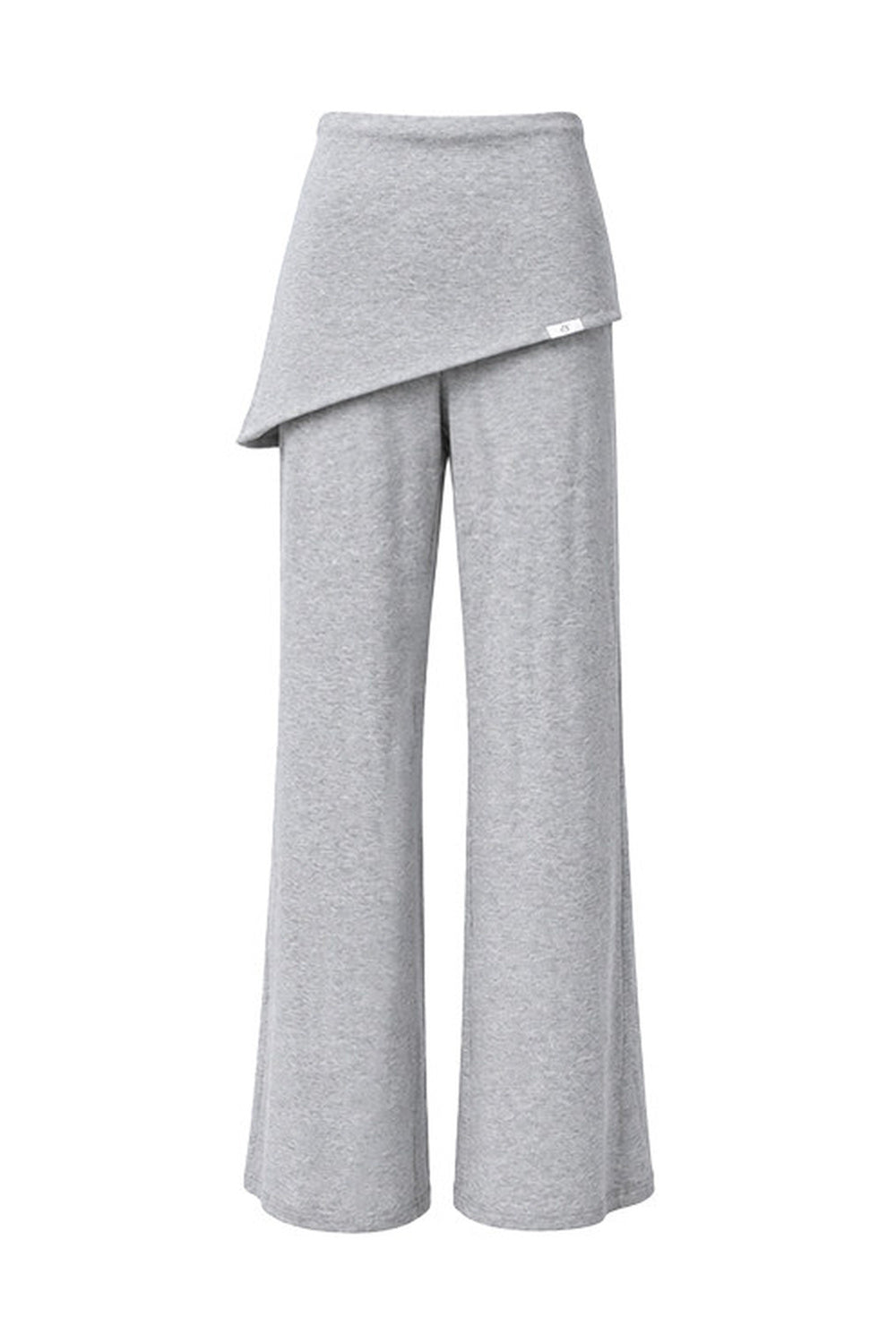 One-Shoulder V-Neck Long-Sleeve T-Shirt and Pants Set-Up