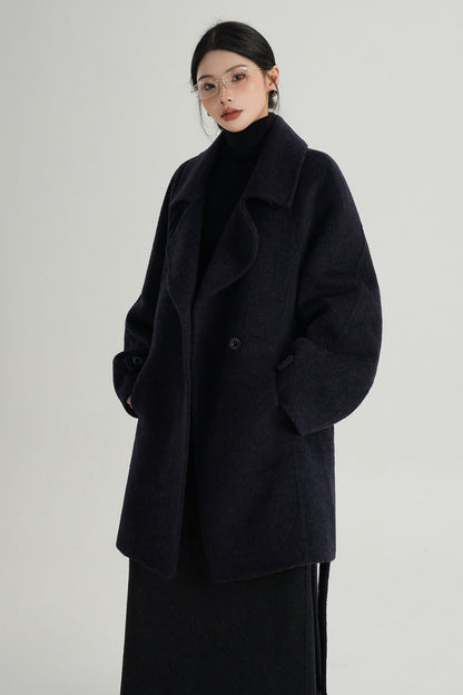 Mid-Length Double-Sided Wool Coat