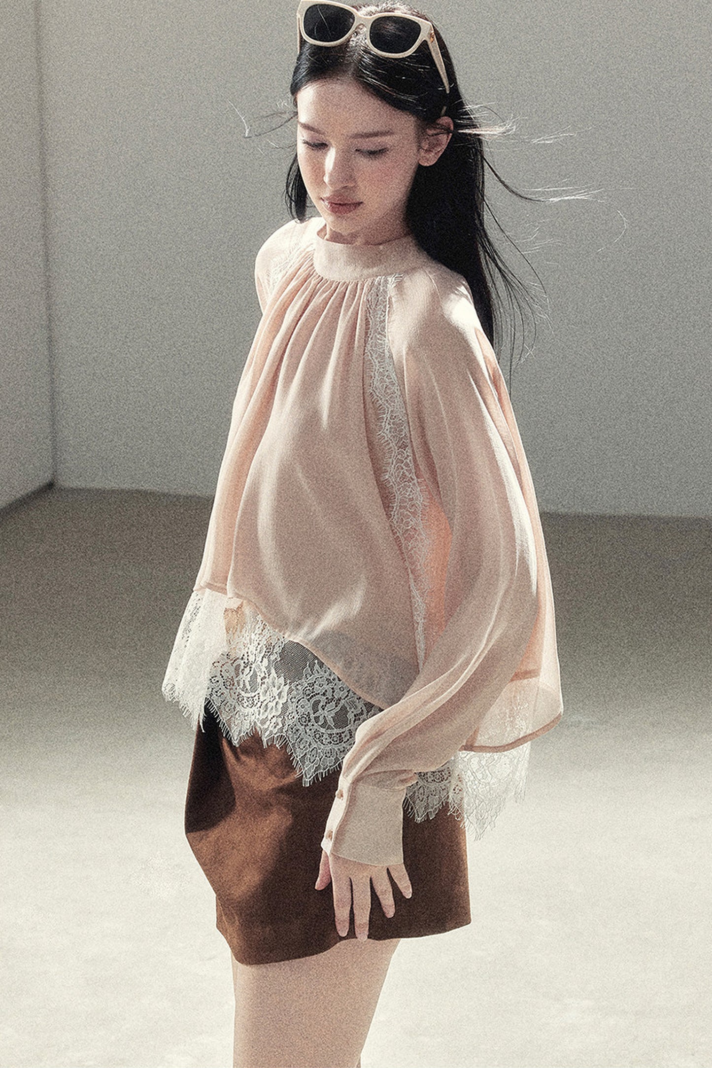 Lace Autumn Slit Skirt