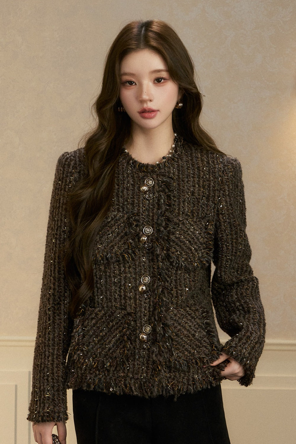 Four Pocket Brushed Wool Jacket