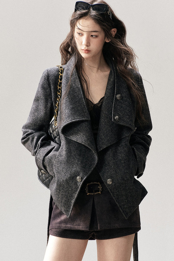 Dark Gray Cashmere Jacket