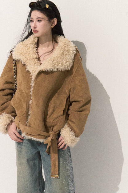 Reversible Suede Shearling Jacket Vest
