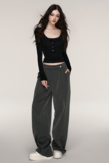 Napoleon Style Straight Leg Trousers