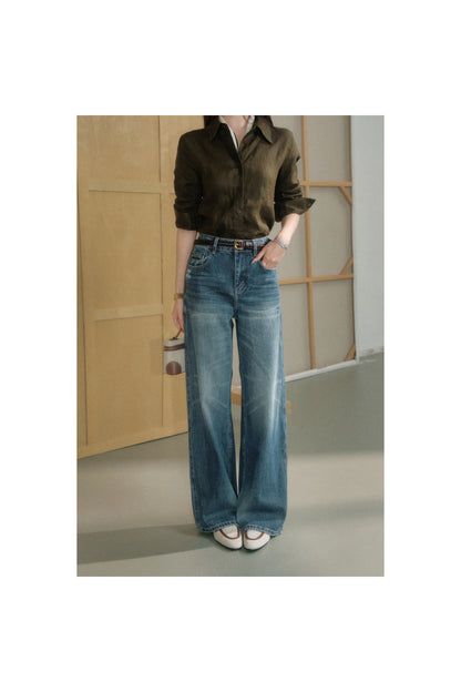 Linen Lace-Up Jacket and Pants Set-Up