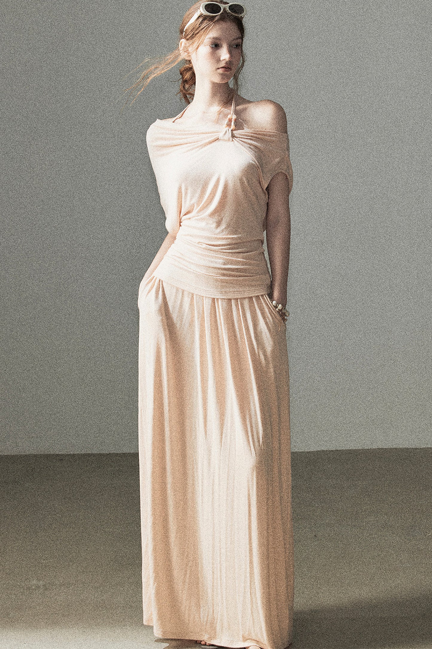 Coral Sea French Lazy Top and Skirt Set-Up