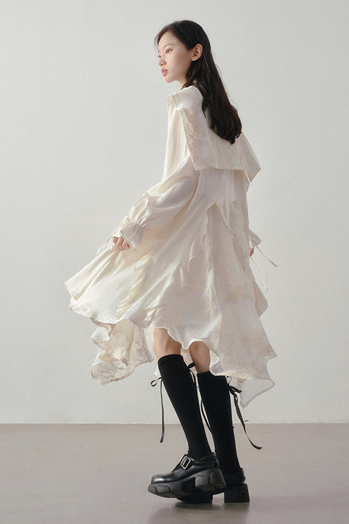Embroidery Shawl Dress