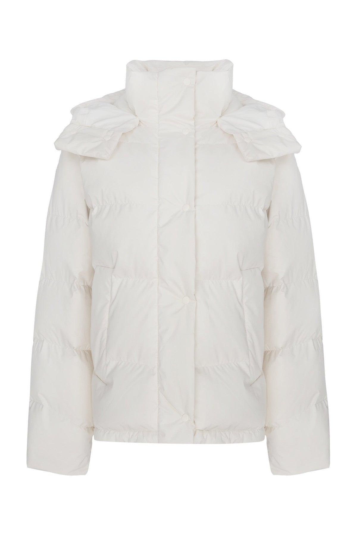 Loose Fit Hooded Duck Down Jacket