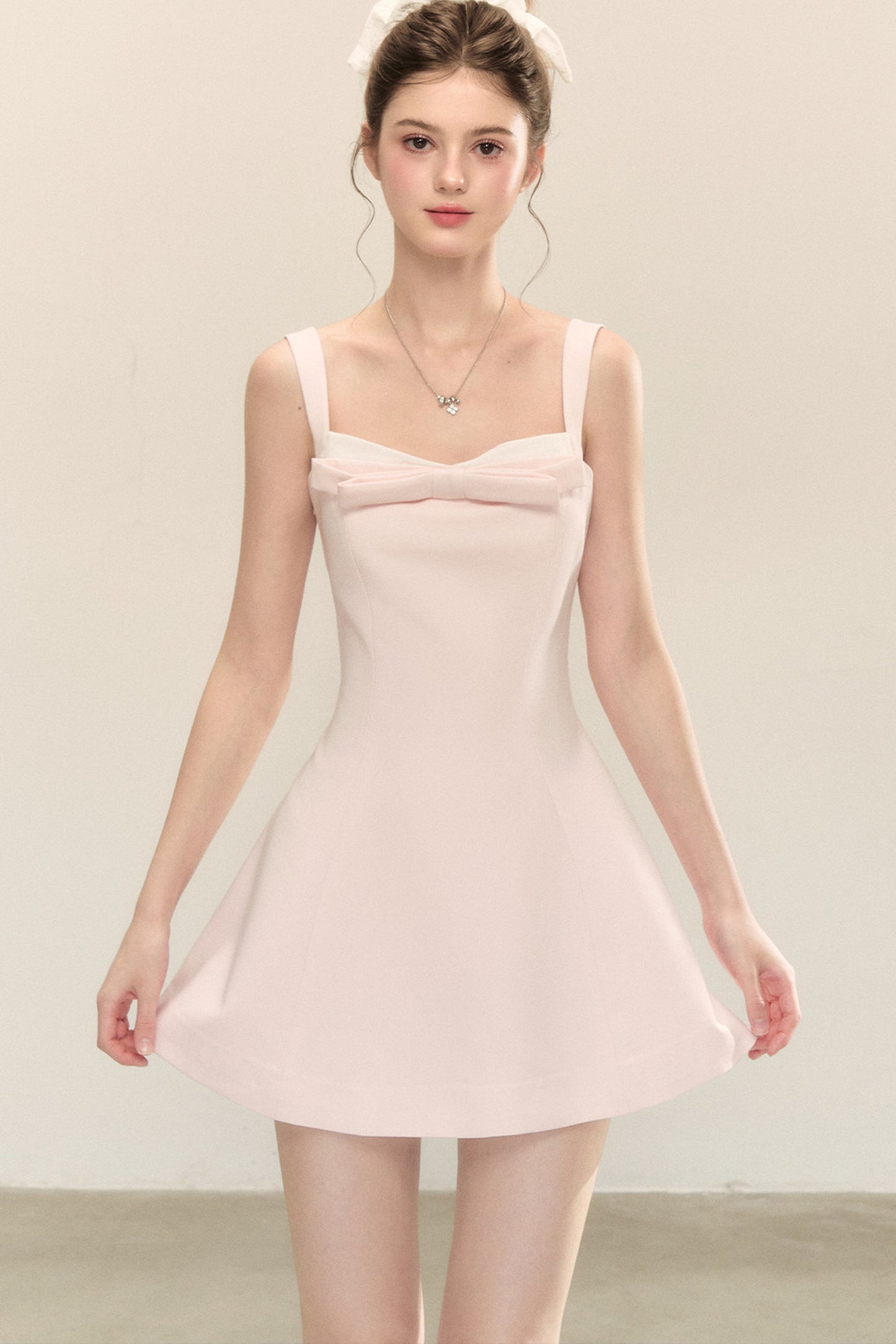 Bow-Knot Suspender Dress